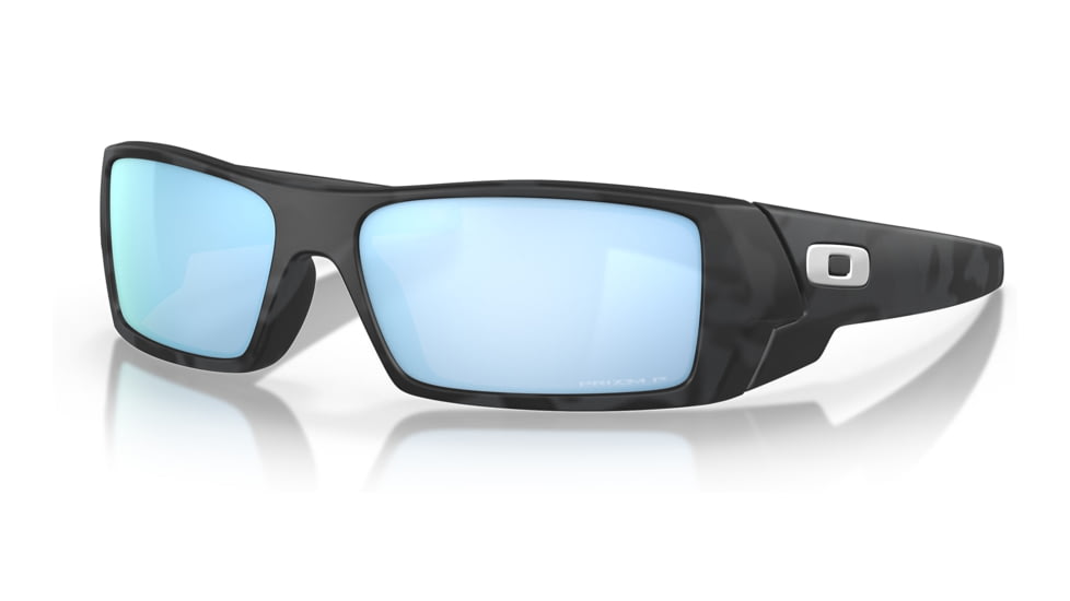 Oakley OO9014 Gascan Sunglasses - Mens, Matte Black Camo Frame, Prizm Deep Water Polarized Lens, Asian Fit, 60, OO9014-901481-60