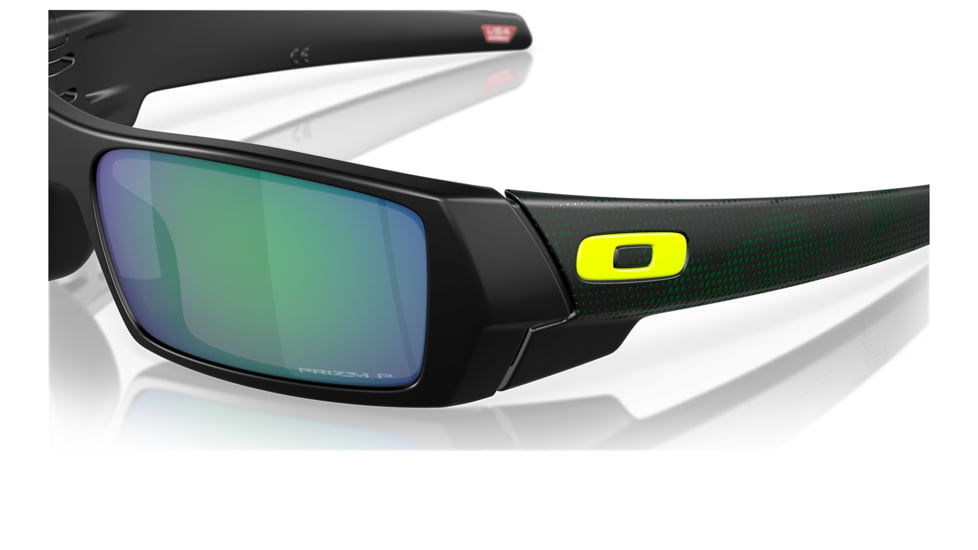 Oakley OO9014 Gascan Sunglasses - Mens, Matte Black Frame, Prizm Jade Polarized Lens, Asian Fit, 60, OO9014-9014B6-60