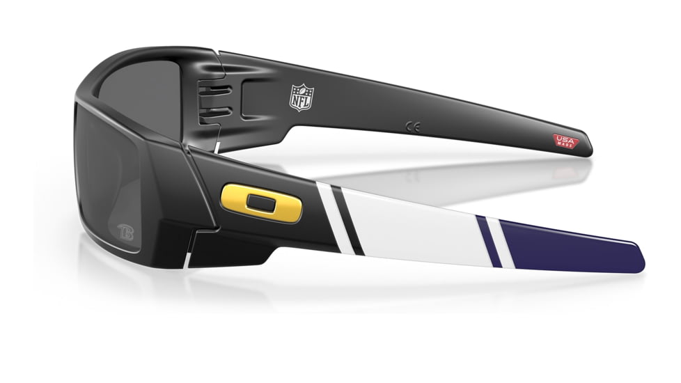Oakley OO9014 Gascan Sunglasses - Mens, NFL 2020 Bal Matte Black Frame, Prizm Black Lens, 60, OO9014-901482-60