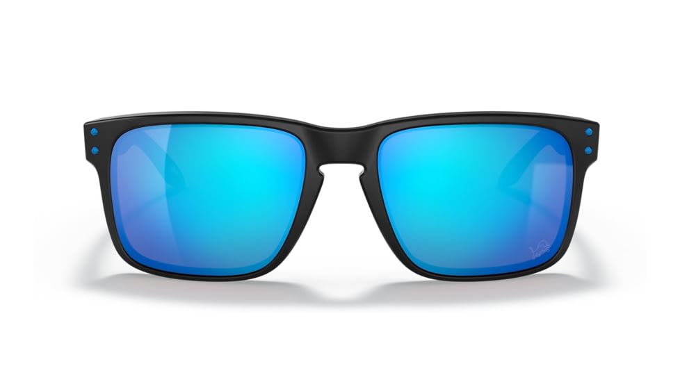 Oakley OO9102 Holbrook Sunglasses - Mens, DET Matte Black Frame, Prizm Sapphire Lens, 55, OO9102-9102R2-55
