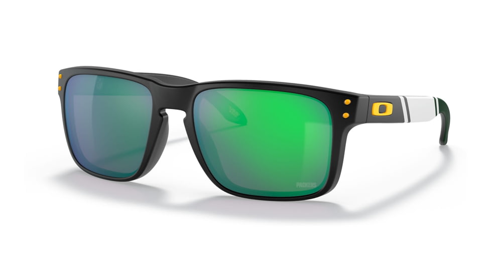 Oakley OO9102 Holbrook Sunglasses - Men's, GB Matte Black Frame, Prizm Jade Lens, 55, OO9102-9102R3-55
