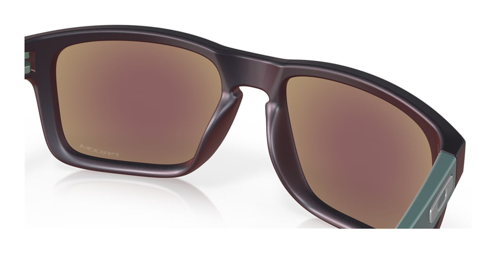 Oakley OO9102 Holbrook Sunglasses - Mens, Matte Black/Red Colorshift Frame, Prizm Sapphire Lens, 55, OO9102-9102W6-55