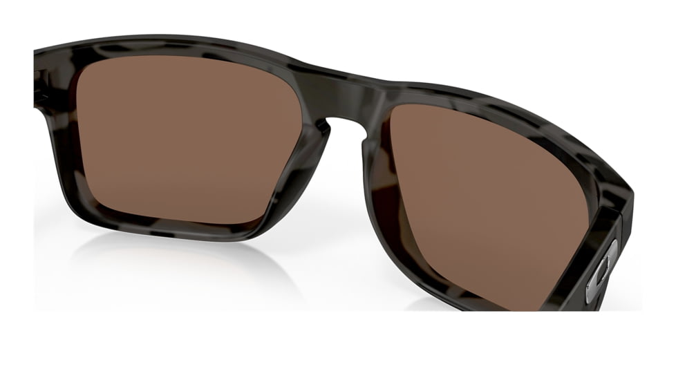 Oakley OO9102 Holbrook Sunglasses - Men's, Matte Black Tortoise Frame, Prizm 24K Polarized Lens, 55, OO9102-9102O3-55