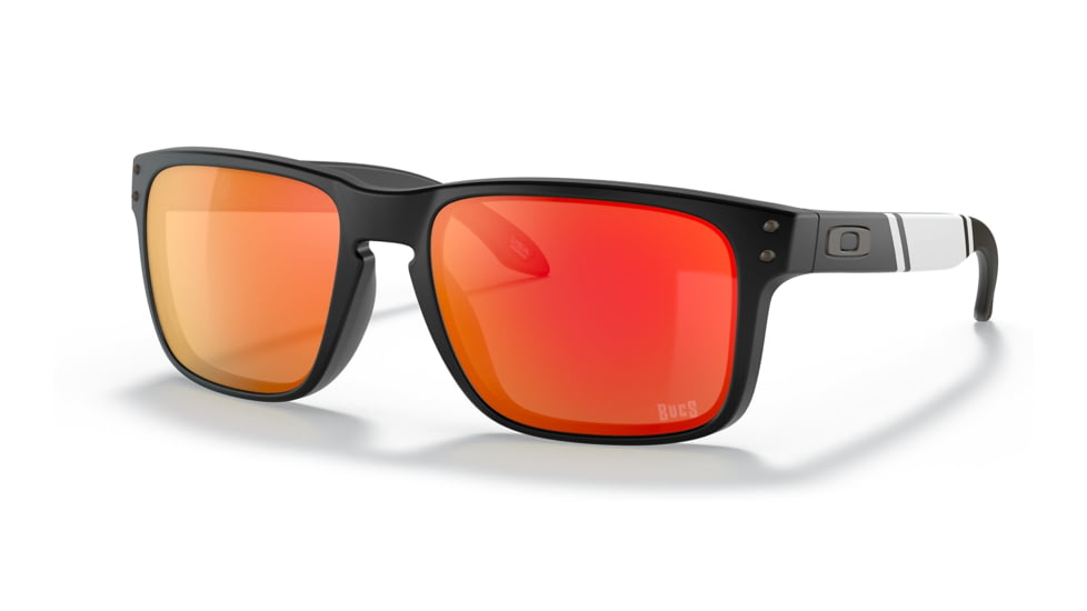 Oakley OO9102 Holbrook Sunglasses - Men's, TB Matte Black Frame, Prizm Ruby Lens, 55, OO9102-9102T1-55