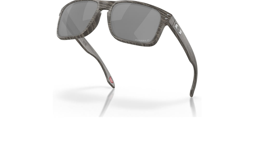 Oakley OO9102 Holbrook Sunglasses - Mens, Woodgrain Frame, Prizm Black Polarized Lens, 55, OO9102-9102W9-55