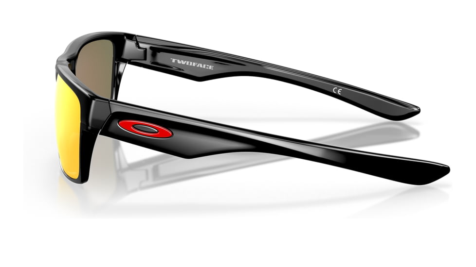 Oakley OO9189 Twoface Sunglasses - Mens, Polished Black Frame, Prizm Ruby Lens, 60, OO9189-918947-60