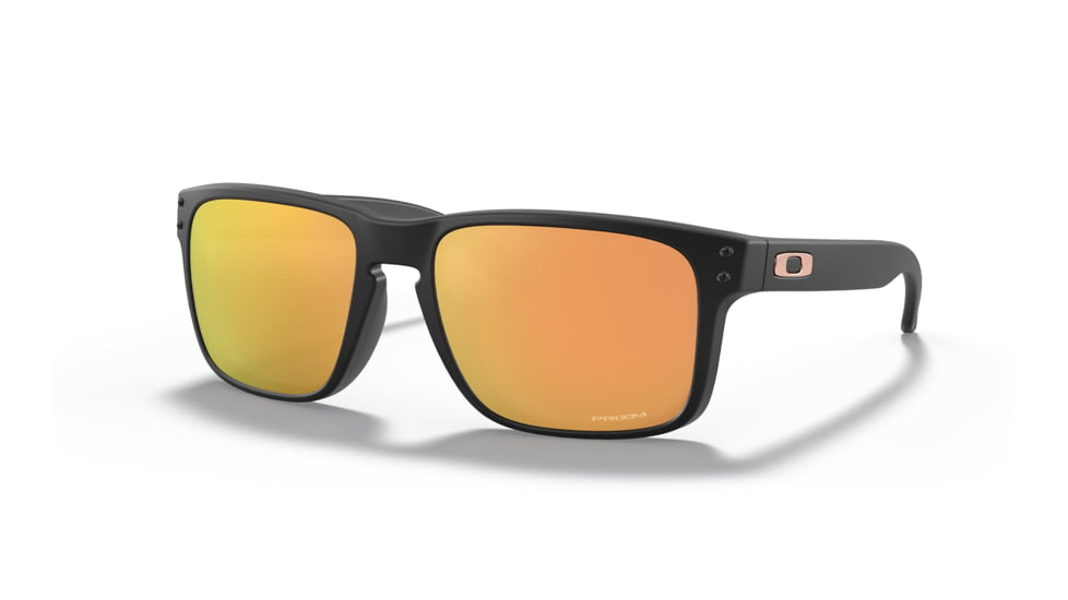 Oakley OO9244 Holbrook A Sunglasses - Men's, Matte Black Frame, Prizm Rose Gold Lens, Asian Fit, 56, OO9244-924449-56