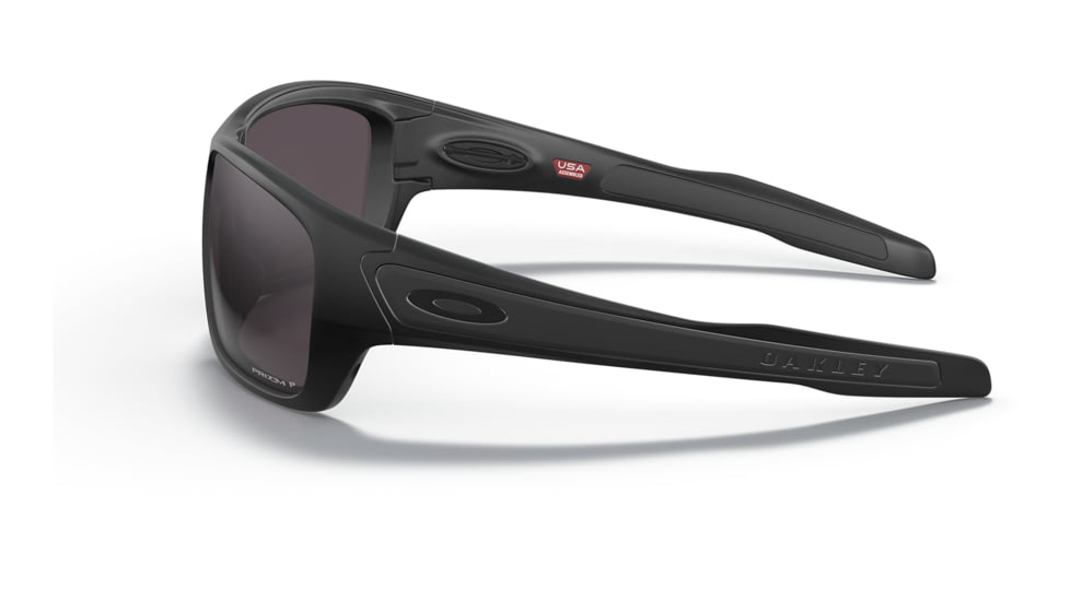 Oakley OO9263 Turbine Sunglasses - Mens, Matte Black Frame, Prizm Grey Polarized Lens, 63, OO9263-926362-63