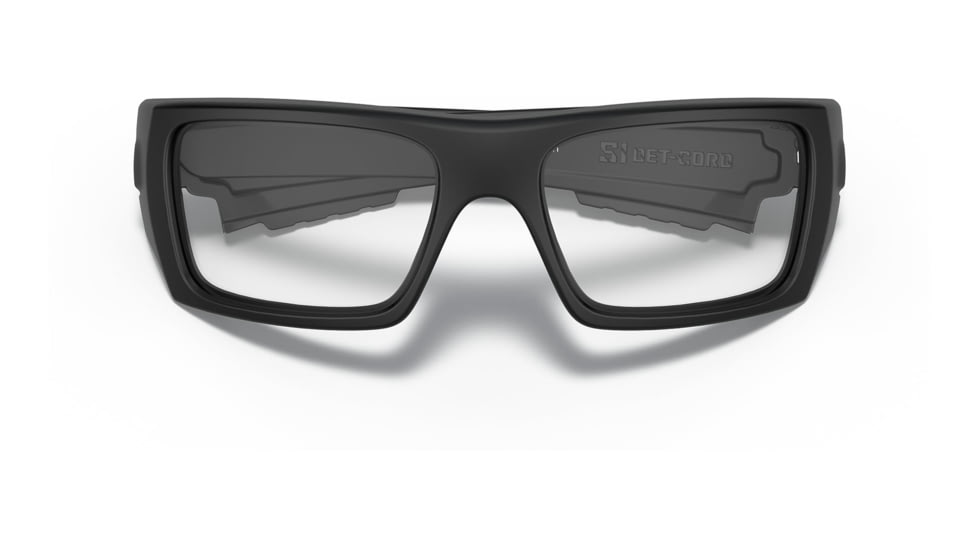 Oakley SI OO9253 Det Cord Ballistic Sunglasses - Mens, Matte Black Frame, Clear Lens, 61, OO9253-925321-61