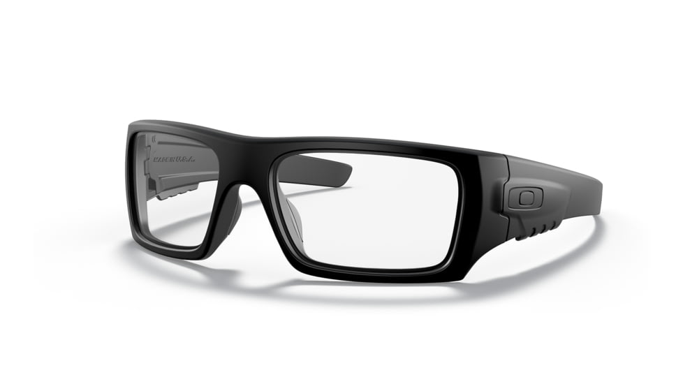 Oakley SI OO9253 Det Cord Ballistic Sunglasses - Mens, Matte Black Frame, Clear Lens, 61, OO9253-925321-61