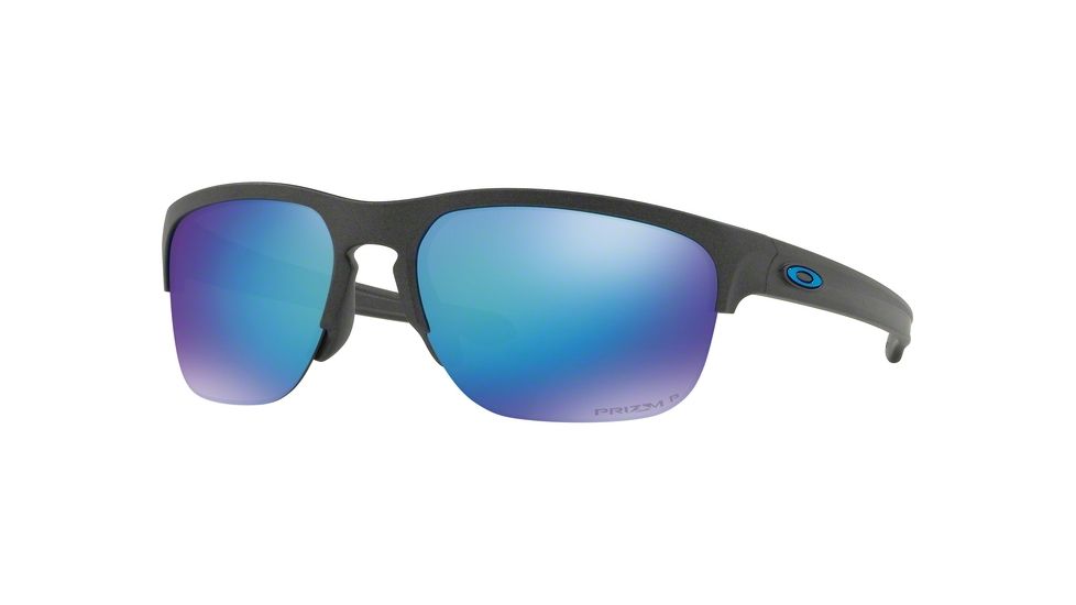 Oakley SLIVER EDGE OO9413 Sunglasses 941306-65 - Steel Frame, Prizm Sapphire Polarized Lenses
