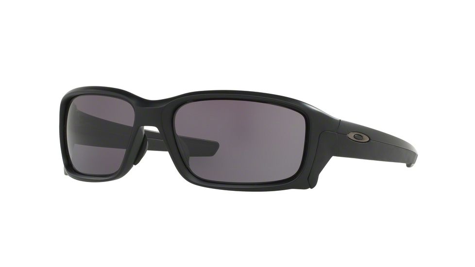 Oakley STRAIGHTLINK A OO9336 Sunglasses 933603-58 - Matte Black Frame, Warm Grey Lenses