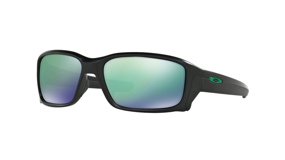Oakley STRAIGHTLINK A OO9336 Sunglasses 933605-58 - Matte Black Frame, Jade Iridium Lenses
