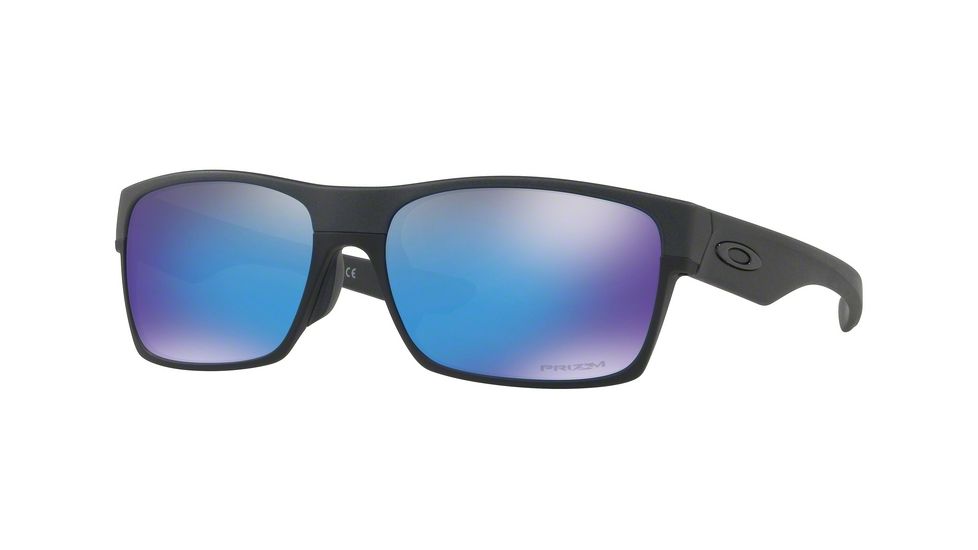 Oakley TWOFACE ASIA FIT OO9256 Sunglasses 925614-60 - Steel Frame, Prizm Sapphire Lenses