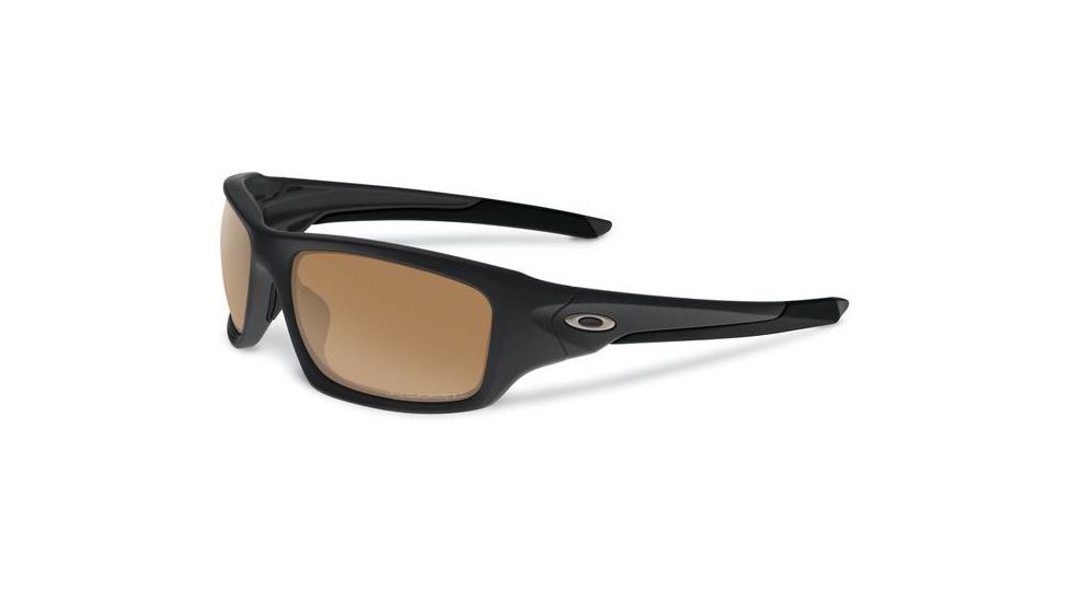 Oakley Valve Asian Fit Sunglasses, Matte Black Frame, Bronze Polarized Lens OO9243-03