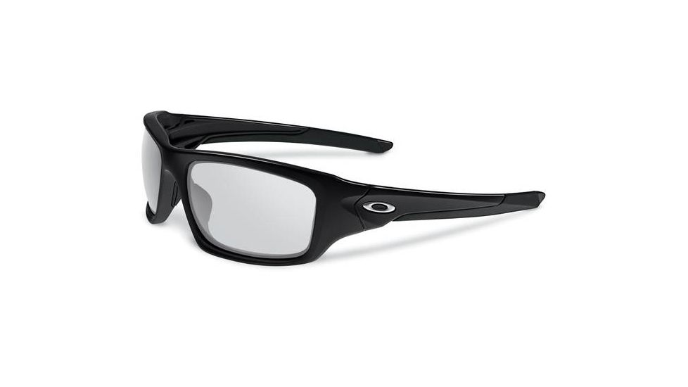 Oakley Valve Asian Fit Sunglasses, Polished Black Frame, Black Clear Photo Lens OO9243-04