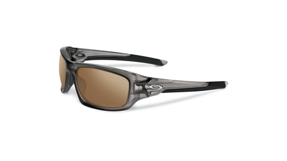 Oakley Valve Asian Fit Sunglasses, Matte Grey Smoke Frame, Titanium Iridium Polarzied OO9243-06