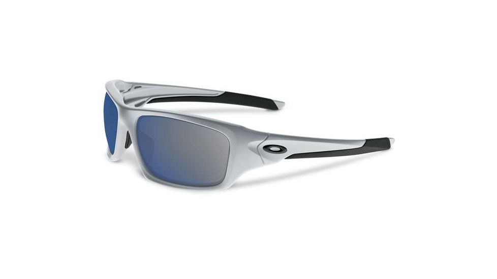 Oakley Valve Asian Fit Sunglasses, Silver Frame, Ice Iridium Lens OO9243-07