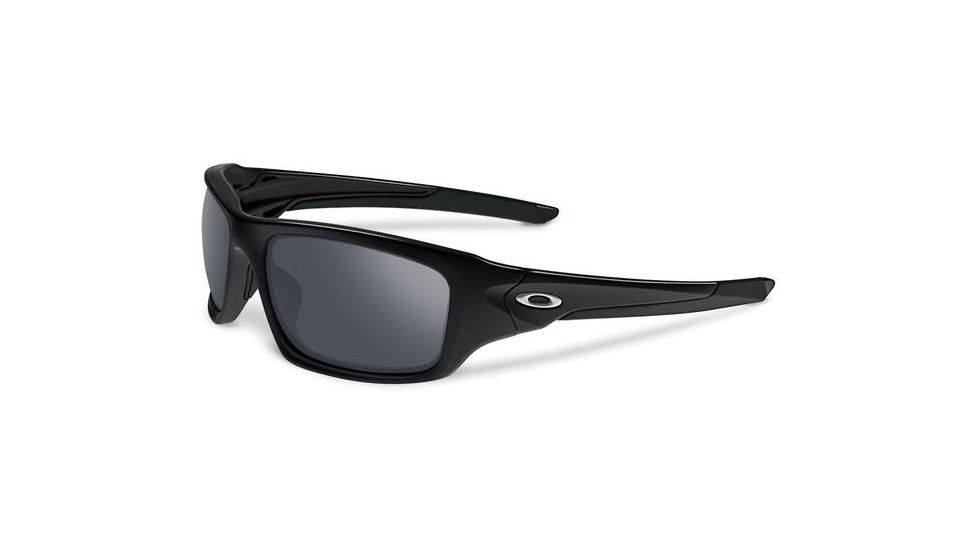 Oakley Valve Mens Sunglasses Polished Black Frame, Black Iridium Lens OO9236-01