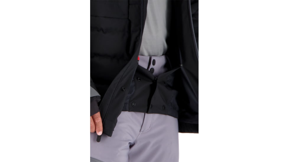 Obermeyer Caldera Down Hybrid Jacket - Mens, Black, Small, 21014-16009-S