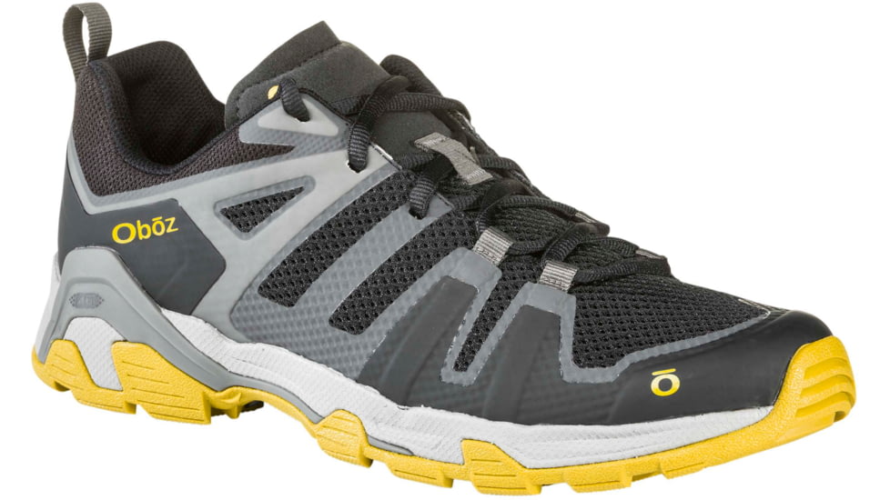 Oboz Arete Low Hiking Shoes - Mens, Shadow/ Sulfur, 10 US, 42401-Shadow/Sulfur-M-10