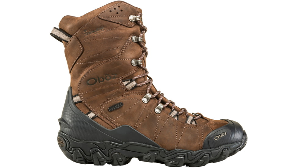 Oboz Bridger 10in Insulated B-DRY Winter Shoes - Mens, Bark, 10.5, 82501-Bark-Wide-10.5