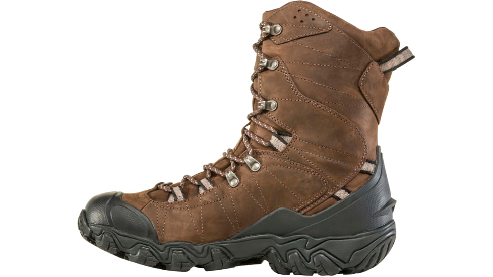 Oboz Bridger 10in Insulated B-DRY Winter Shoes - Mens, Bark Brown, 8.5 US, Medium, 82501-BaBr-Medium-8.5
