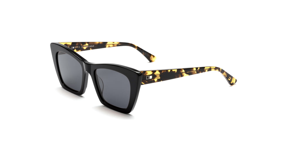 OTIS VIXEN Sunglasses - Womens, Black Dark Tort/Grey Polar, 53-19-145, 131-2002P-IC