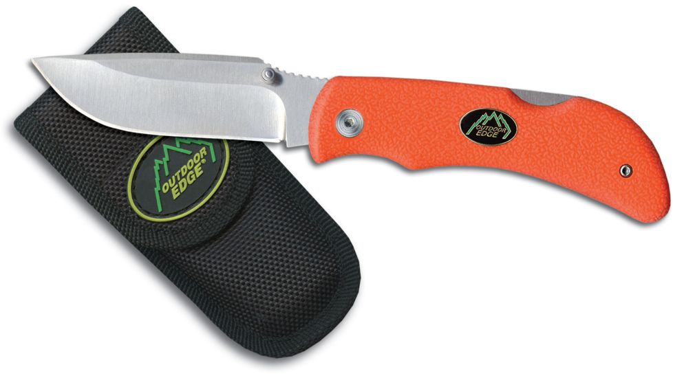 Outdoor Edge Cutlery Grip Blaze Knife, Orange, One size GB-20