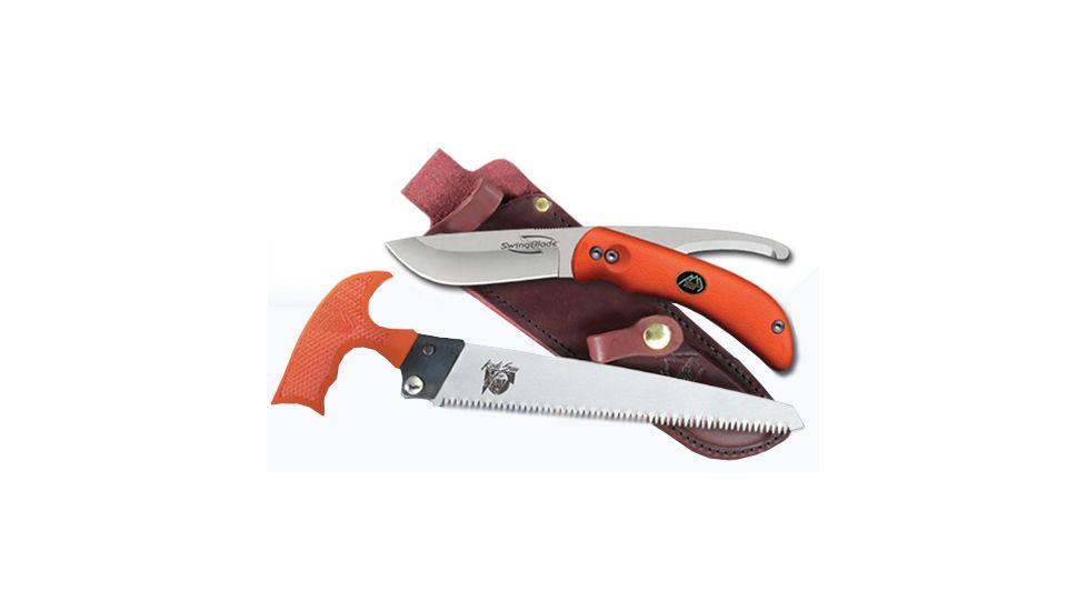 Outdoor Edge Cutlery SwingBlaze-Pak Knife/Saw Combo, Orange, Clampack 102011