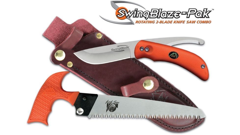 Outdoor Edge Cutlery SwingBlaze-Pak Knife, Orange, One size SZP-1