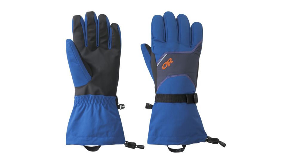 Outdoor Research Adrenaline Gloves - Mens, Cobalt/Naval Blue/Burnt Orange, Medium, 2432481322007