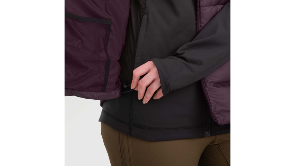 Outdoor Research Coldfront Hooded Down Vest - Womens, Elk, Medium, 2832002032007