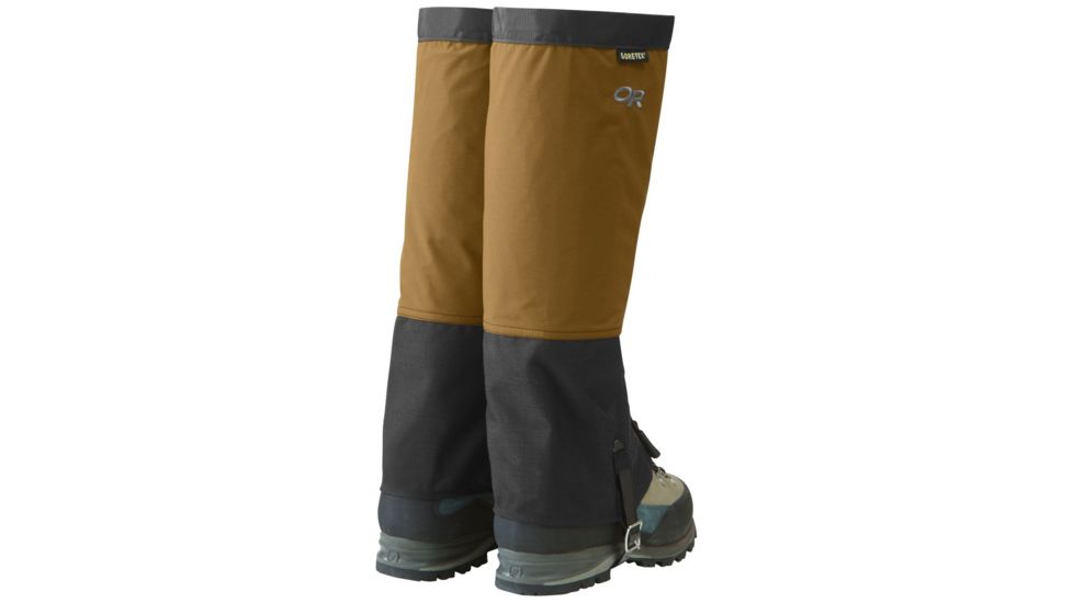 Outdoor Research Crocodile Gaiters - Mens, Ochre/Black, Large, 2431181702008