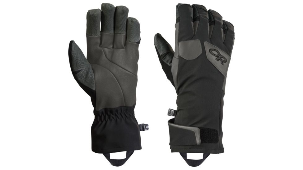 Outdoor Research Extravert Gloves - Mens, Black/Charcoal, Extra Small, 2433120189005