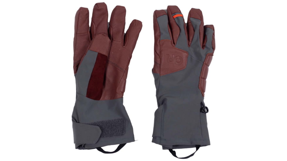 Outdoor Research Extravert Gloves - Mens, Charcoal/Brick, Large, 3005412525008