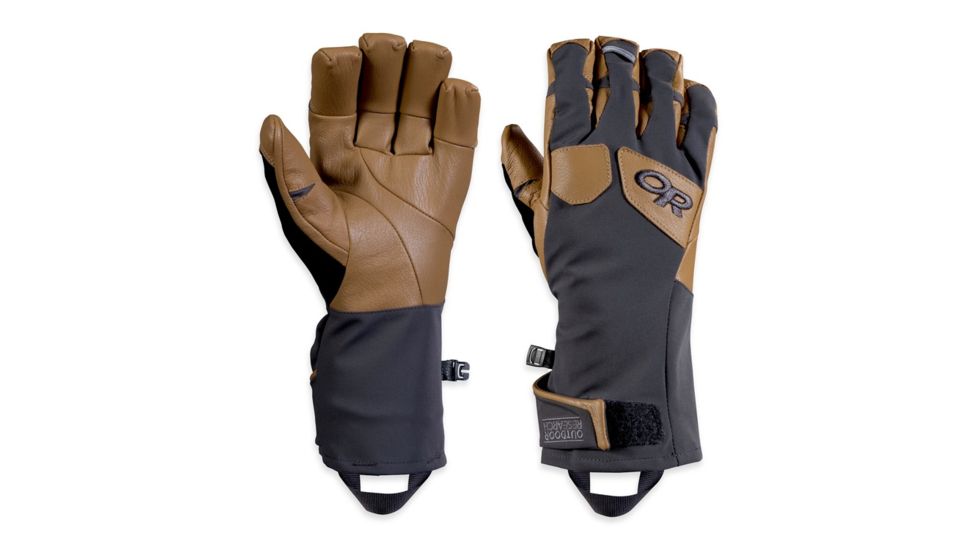 Outdoor Research Extravert Gloves - Mens, Charcoal/Natural, Extra Small, 2433120794005