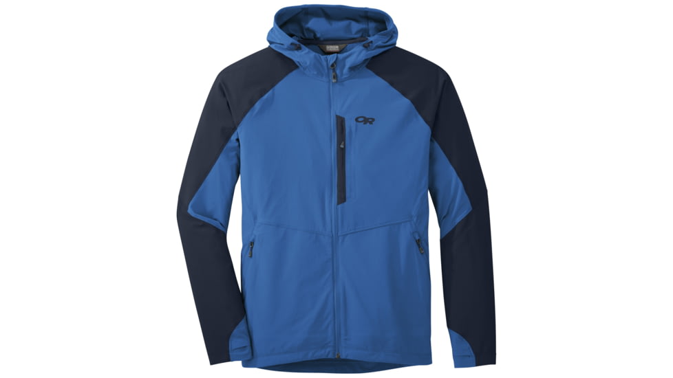 Outdoor Research Ferrosi Hooded Jacket, Men's, Glacier/Night, M 250094-glacier/night-M