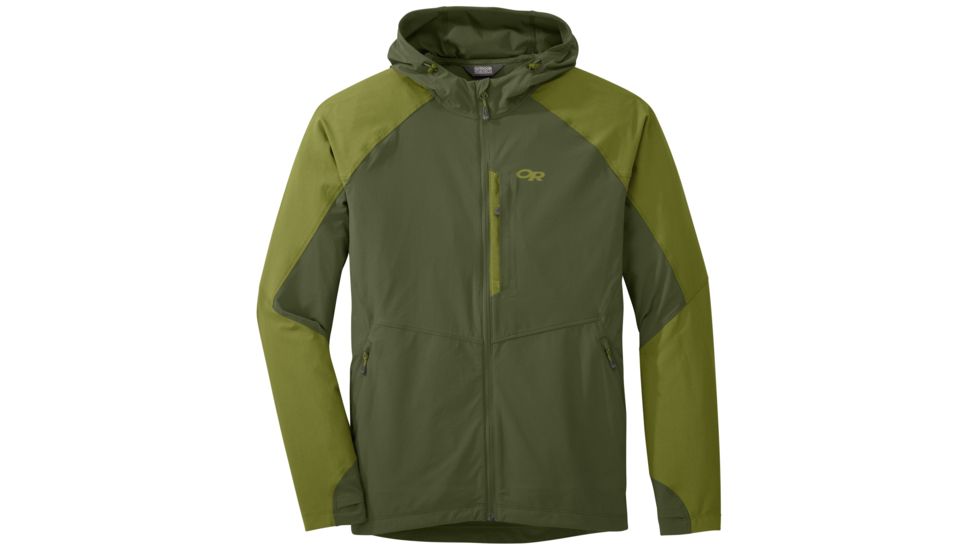 Outdoor Research Ferrosi Hooded Jacket, Men's, Kale/Hops, M 250094-kale/hops-M