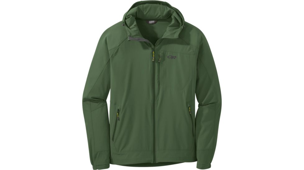 Outdoor Research Ferrosi Hooded Jacket - Men's, Emerald, 2XL, 2691710745010