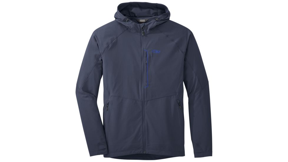 Outdoor Research Ferrosi Hooded Jacket - Mens, Naval Blue, Small, 2500941289006