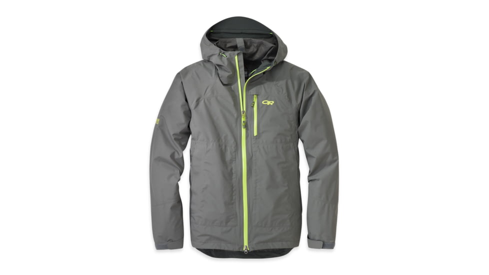 Outdoor Research Foray Jacket - Men's-Large-Pewter/Lemongrass