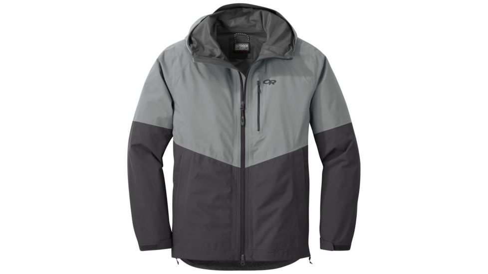 Outdoor Research Foray Jacket - Mens, Light Pewter/Storm, Small, 2680801606006