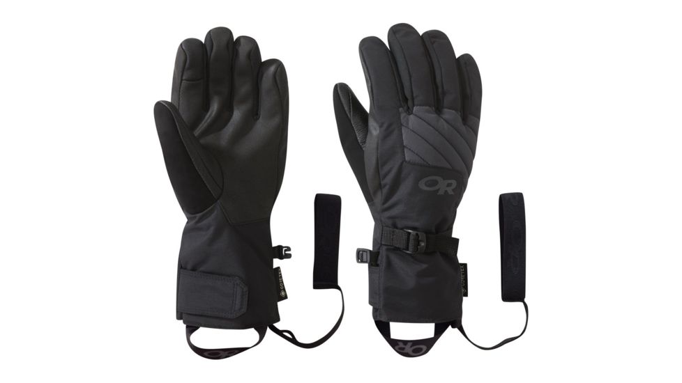 Outdoor Research Fortress Sensor Gloves - Womens, Black/Storm, Medium, 2715531344007
