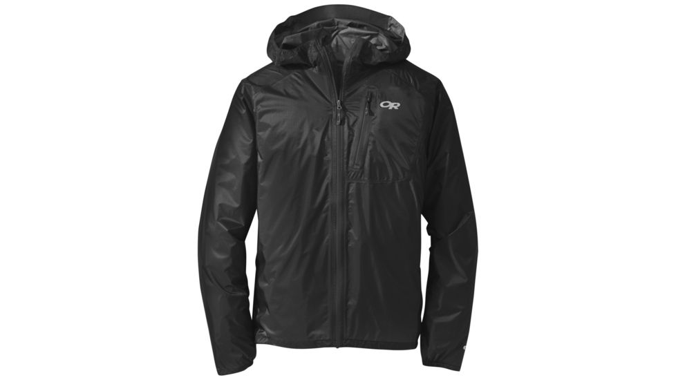 Outdoor Research Helium II Jacket - Mens, Black/Storm, Small, 2429691344006