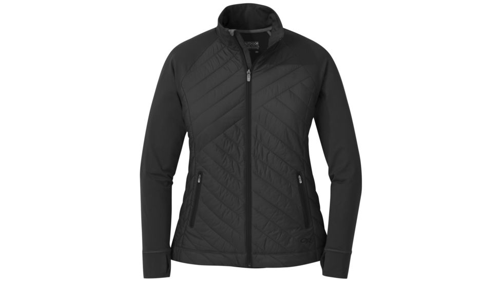 Outdoor Research Melody Hybrid Full Zip - Womens, Black, Small, 2681420001006