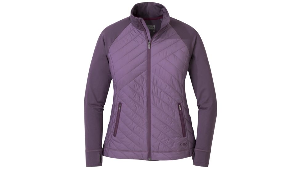 Outdoor Research Melody Hybrid Full Zip - Womens, Pacific Plum, Medium, 2681421287007