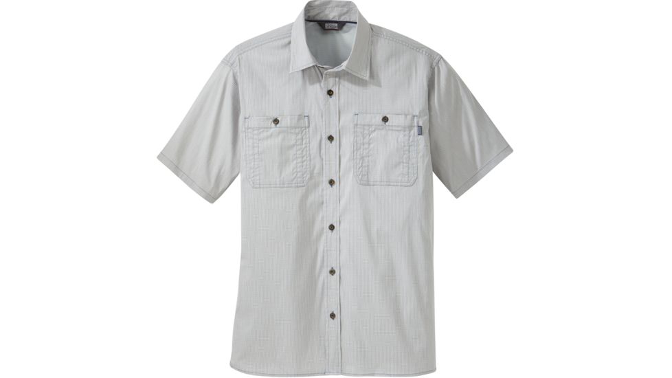 Outdoor Research Onward Short Sleeve Shirt, Men's, Alloy, XXL 266291-alloy-XXL