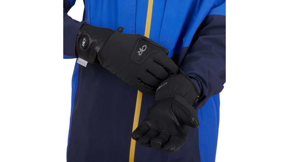 Outdoor Research Stormtracker Heated Sensor Gloves, Black, Large, 2715450001008