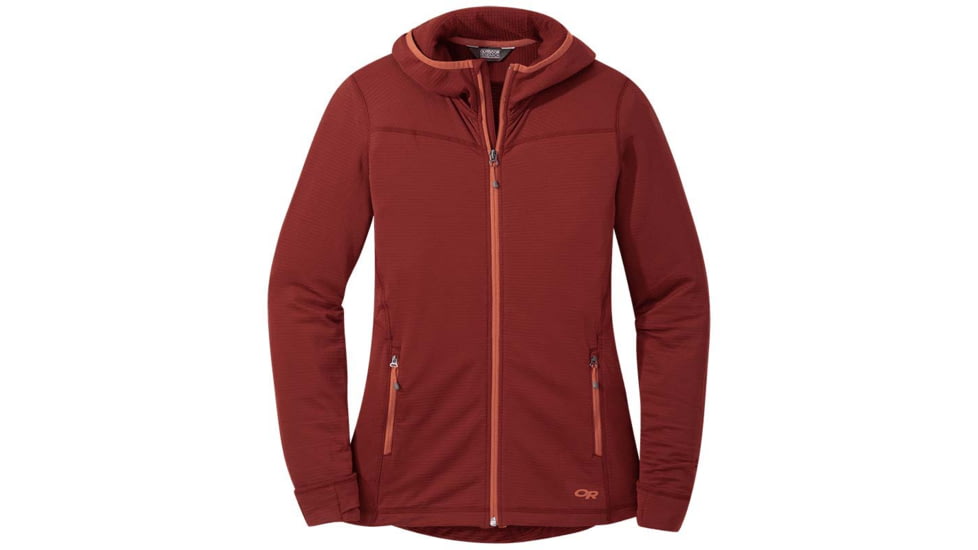 Outdoor Research Vigor Full Zip Hoodie - Womens, Madder, Extra Small, 2776051859005